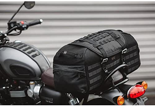 Legend Gear Hecktasche LR2, 48 Liter, Black Edition, wasserabweisend, Retro-Hecktasche
