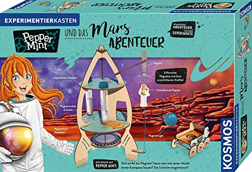 KOSMOS Pepper Mint und das Mars-Abenteuer | Erforsche Magnete und ihre unsichtbaren Kräfte auf Peppers Weltraum-Mission zum Mars, Experimentierkasten ab 8-11 Jahre