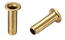 sourcing map 3mmx10mm À Travers Trou Cuivre Creux Rivets Œillet Circuit Planche PCB 200Pcs