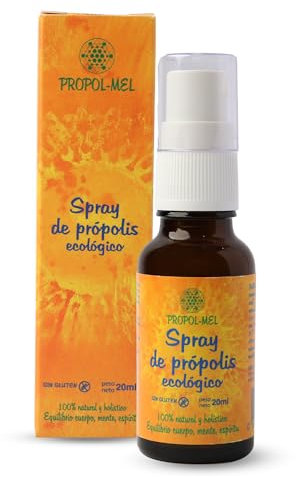 Spray bucal de própolis BIO - 20 ml - Para el bienestar de la boca y garganta. Con propoleos, miel, romero, eucalipto y limón.