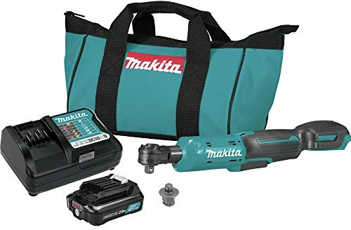 Makita RW01R1 12V max CXT - Kit cricchetto senza fili agli ioni di litio da 3/8/1/4 (2,0 Ah)