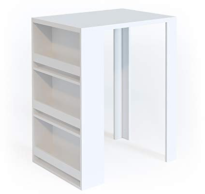 Vicco Bartisch, Bartresen für Esszimmer, Weiß, 57 x 80 cm