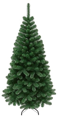 Maury's Albero di Natale Roccaraso Verde Classico Artificiale Folto Effetto Realistico Decorazione Natalizia (Verde - 120 cm)
