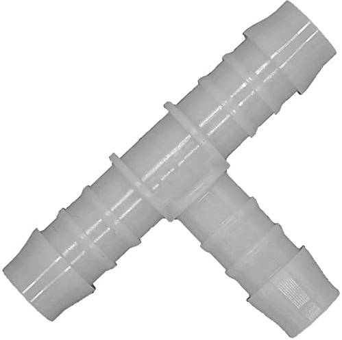 MegaHaustechnik Schlauchverbinder T-Stück, Tülle außen 12mm, Kunststoff | hochwertiges POM (Polyoxymethylen), Trinkwasser geeignet, Tülle-Außendurchmesser 12mm, Abzweig Verteiler