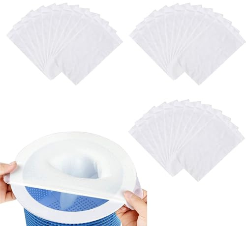 Pool Skimmer Socken, Skimmer Netz,30 PCS Pool Skimmer Socken,Skimmer Socken,Pool socken Skimmer,Filter für Skimmer,Entfernt Blätter Pollen Abschaum Schlick, Kann im Schwimmbad verwendet Werden