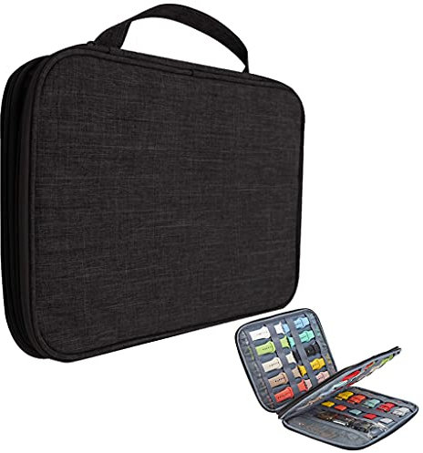 Boîte de rangement pour montre - Boîte de rangement pour bracelet de montre Apple Watch - Pochette de transport - Boîte de rangement - Boîte de rangement pour maquillage - Poignée transparente -