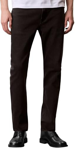 Calvin Klein Jean Homme Slim Black Oil Slick Tapered Fit, Noir (CK Essential Black), 32W/34L
