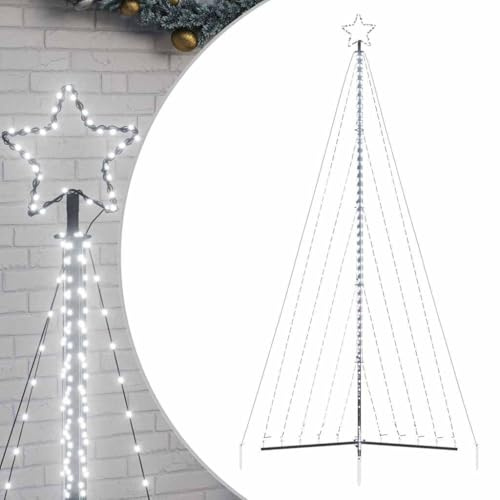 vidaXL LED Weihnachtsbaum 570 LEDs Kaltweiß 399 cm