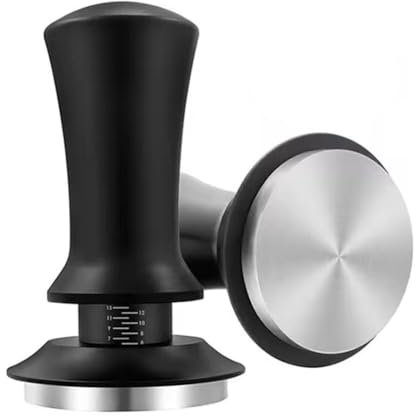 51mm,53mm,58mm Espresso Tamper, Spring-loaded Calibrated Tamper with Ripple Base, Premium Espresso Calibrated Tamper, Coffee