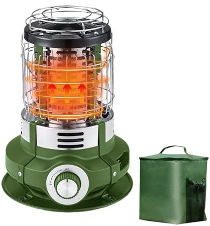 Chauffage extérieur pour terrasse, extérieur - Brûleur de camping portable - 1 500 W - Chauffage électrique léger pour garage, extérieur et extérieur