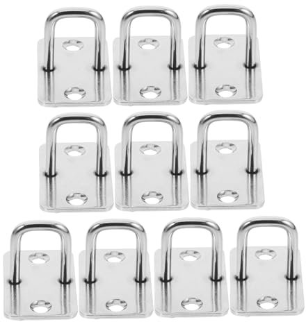 PartyKindom Heavy Duty Stainless Steel Electronic Lock Eye Plate Hook for Cabinets Drawers and Mailboxes Quick Locking Security Latch for Storage Units