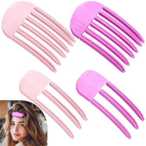 volumen clips haare, Volumenclip Für Den Haaransatz,Haar-Volumen-Rollenclip Feste Stirnhaarnadel Für Langes Und Kurzes Haar, Spurlose Haarspange Für Frauen Und Mädchen,Haarstyling-Werkzeuge (2PCS)