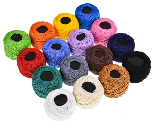 DIYEAH Hilos para Bordar de Algodón Artificial Buena Textura y Multiusos, Ideales para Punto de Cruz y Manualidades como Jardinería y Abalorios Color Aleatorio | Manualidades y Proyectos Creativos, Tacto Agradable, Uso Multiusos, Ocasión Eventos, Juego de Hilo Color Aleatorio