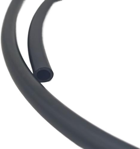 renforcé Tuyau de carburant en caoutchouc fluoré noir de 1 mètre, tuyau de conduite d'essence et d'huile Diesel, tuyaux en caoutchouc fluoré flexible(2x4mm)