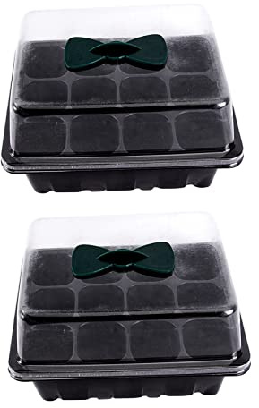 TOYANDONA 2pezzi Scatola da Vivaio per Germinazione Contenitore Traspirante per Semina Accessorio per Giardinaggio per Piccole Piante Come Ortaggi e Frutta