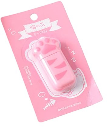 Kitten Claws Korrekturroller, 6 m x 5 mm, zum Basteln, Kartenherstellung, Scrapbooking, nachfüllbar, weiß, Korrekturband, hohe Deckkraft