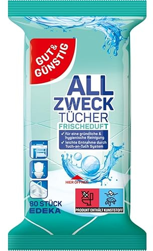 3x Gut & Günstig Allzwecktücher Frischeduft 3 x 80 (240) Stück