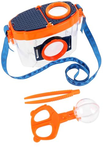 Warmhm Outdoor Explorer Kit with Insect Observation Container and Bug Collection Box Magnifier Box for Nature Study and Concentration Development Educational for Camping School