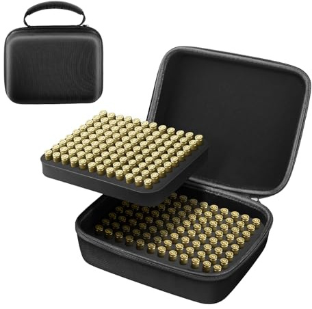 PVNOOCY Boîte à cartouches de 9 mm pour 216 cartouches, boîte de rangement Ammo de 9 mm, compatible avec les cartouches Parabellum/Luger 9 mm, compatible avec les cartouches Parabellum/Luger de 9 mm