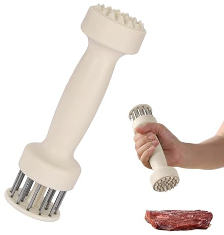 Byeaon Ablandador De Carne con Agujas | Utensilios De Cocina En Acero Inoxidable | Ablandadores De Carne Y Aves para Cerdo En Cocina,para Filete Aves Cerdo Hogar Restaurante Comercial Picnic Barbacoa