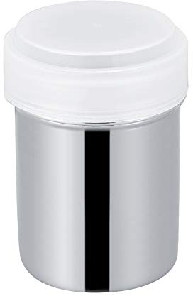 Phefop Coctelera de Polvo de Acero Inoxidable, Tapa de Malla Desmontable, Tamiz Fino para Espolvorear Uniformemente, con Orificios Redondos Más Grandes para Especias de café, (304 malla cóncava