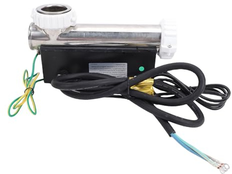 Pssopp 3KW Varmvattenberedare Termostat, Poolvärmare Hot-Tub Temperaturregulator med IPX5 Vattentät Klassificering för Bärbar Pool och SPA-badkar Upp Till 1280L 3KW Vattenvärmare Termostat,