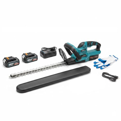 K2 STORE Tagliasiepi a Doppia Batteria 88VF Brushless 55cm 2 Batterie Tagliasiepi Cordless Elettrico con Accessori Kit Completo Siepi Arbusti Giardino Potente