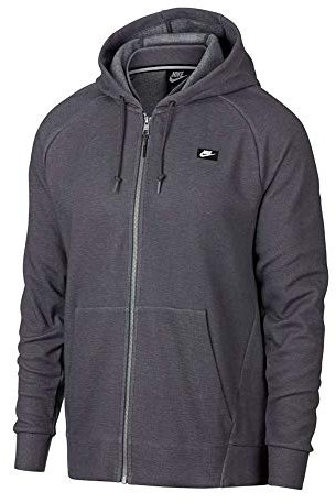 NIKE Men's Sportswear Optic Full-zip Hoodie, Dark Grey, M UK