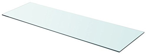 Festnight Ersatzteile Glas Regalboden Glasboden Glas Einlegeboden Max. Tragfähigkeit 15 kg 90 x 30 cm Transparent