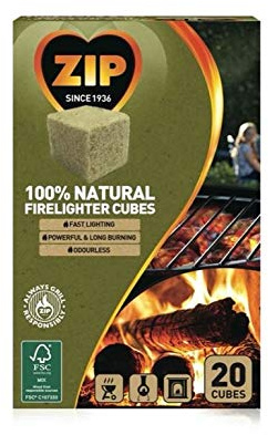 STX_376503 Zip 100% Natural Firelighter Cubes 20 Cubes (SB091768)