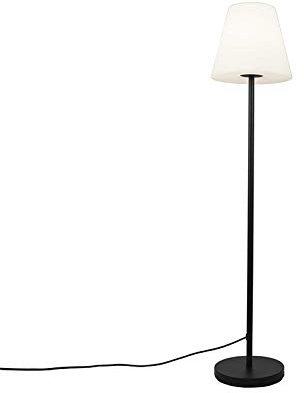 Qazqa Design außen Stehleuchte, Stehlampe für den Garten - Virginia - Schwarz, max. 40W, Geeignet für LED, 150cm, IP65