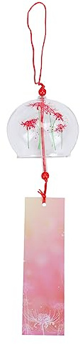 VALICLUD Luck Windchimes Japanische Windglocke Garten Windspiele Wind Indoor Feng Shui Wind Chime Autospiegel Glaskugel Anhänger für Auto Balkon Fensterdeko Feng Shui Windspiele