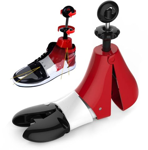 RIRPUAE Shoe Boot Stretcher for Women/Men Wide Feet/Bunions,Boot Tree for Zip Cowboy Boot/Sneakers, Red, Size：10-12