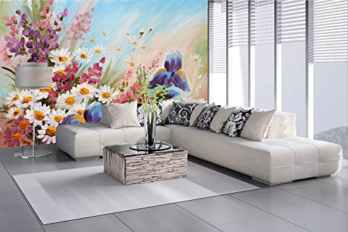 Vlies Fototapete ÖLGEMÄLDE 375 x 250 cm (inkl. Kleister) - Vlies Tapete, Wandtapete, Wandbilder - Tapete für Wohnzimmer Schlafzimmer, Büro, Küche - Montagefertig