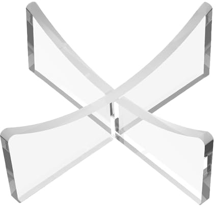 HEMYLU Ball Stand 4-Pack, Acrylic Display Stand for Football Basketball Soccer Volleyball Rugby, Ball Display Holder for Storage and Displaying