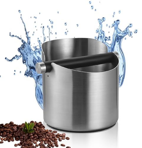 WANDGU Récipient à expresso : bac de ramassage pour porte-filtre, boîte à marc de café, boîte à café Barista Accessoires pour la collecte et le recyclage du marc de café