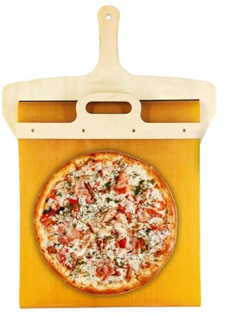 Bdghay Pala per pizza scorrevole, la pala per pizza che trasferisce la pizza perfettamente antiaderente, Pala Pizza Scorrevole, 60 x 30 cm