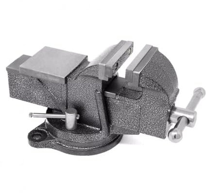 Morsa Da Banco Base Girevole Apertura 150mm Fissaggio Precisione a Morsetto