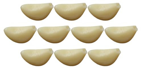 MAGICLULU 10pièces Modèles Ail Artificiel Réalistes Décor Cuisine Accessoires Photo Légers Pédagogiques