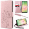 YIRSUR for Samsung Galaxy A56 Case with Screen Protector and Touch pen, Leather Flip Wallet Women Girls Case Magnetic Closure Cover with Card Slots and Kickstand for Samsung A56 5G Phone Cover Pink