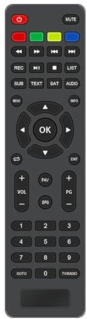 VINABTY New HRS9194 HRS 9194 Remote Control Replacement for ﻿XORO SAT-Receiver (DVB-S2) HRS 9194 TWIN HRS 9194 HDD TWIN Receiver Remote Controller