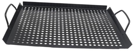 Alipis Fuente De Horno Rectangular Parrilla De Inoxidable Parrilla Antiadherente Para Carne Verduras Bandeja Para Barbacoa Para Acampar Al Aire
