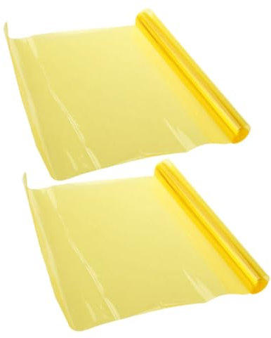 Cabilock Autoscheinwerferfolie 2er-Pack Selbstklebende Tönungsfolie Für Scheinwerfer Kratzfest Einfach Anzubringen Nachtsichtbarkeit 30 X 180 cm