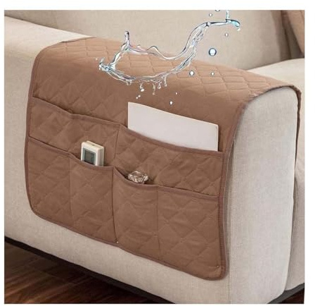 YNJJKA Couch Armlehne Schutz Sessel Schonbezüge Sofa Armlehnenschoner Armlehnenbezüge Anti-rutsch Liegestuhl Sesselschoner Armkappen Für Stühle Relaxsessel Armlehnen Bezug(Kamel)