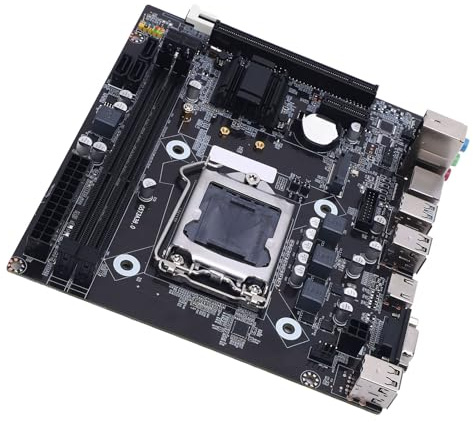 Tonysa H81 LGA 1150 Placa Base con Ranura M.2, Micro ATX para 4th Gen I3 I5 I7 y E3 V3 CPU, Soporte DDR3 1600MHz, USB 3.0 SATA 3