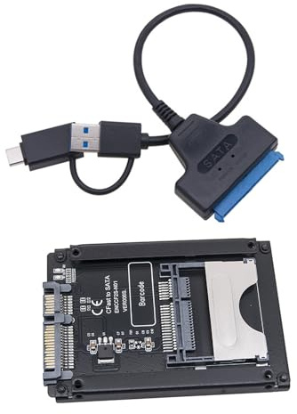 BUBEFSKD Lector de tarjetas portátil CFAST SATA3.0 22 Pin Interfaces Disco Duro Caso Convertidor para Lector de Tarjetas de Ordenador