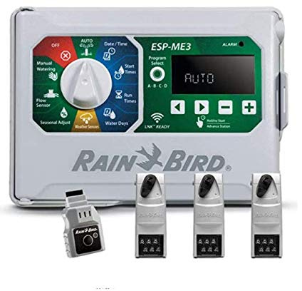Rain-Bird Controller Indoor Outdoor Lawn Irrigation Sprinkler Timer ESPME3 (+ WiFi + 3 Modules)