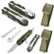 CLIUNT Outdoor Bundeswehr Besteck, 2 Stück Edelstahl Campingbesteck Essbesteck Set, Camping Besteckset, 6 in 1 Campingbesteck Set, für Camping und Outdoor