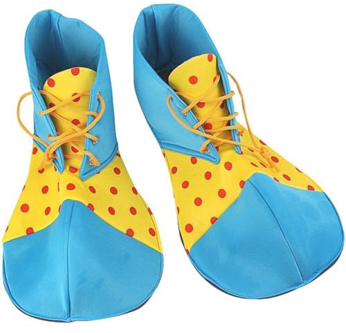 Zapatos De Payaso De Circo para Niños, Zapatos Grandes De Payaso con Lunares, Disfraz De Payaso para Fiesta De Halloween, Accesorios De Vestir