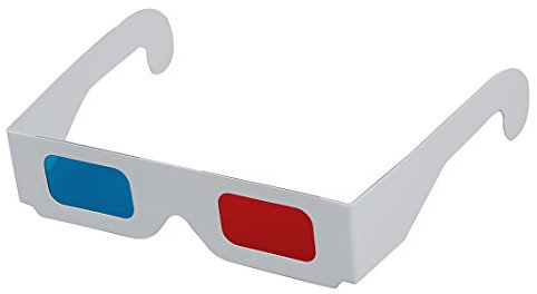 Richeyty 100 Paare Rot/Cyan (Blau) Anaglyph 3Dimensional 3D Brille